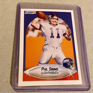 PHIL SIMMS FLEER ‘90  #76  NM